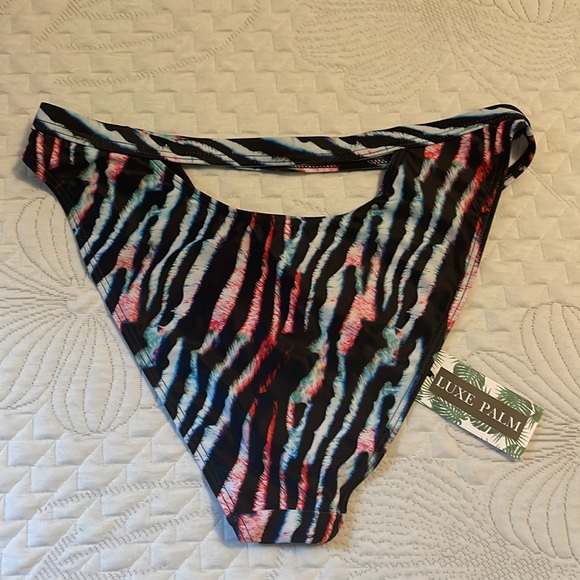 Multicolored Zebra Print Bikini - Picture 3 of 6